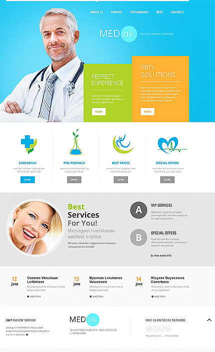 Medical Services Joomla Template