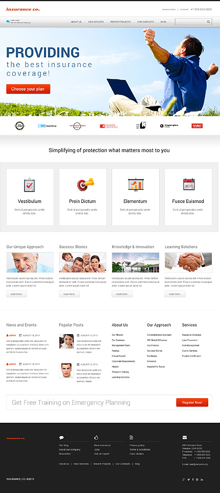 Insurance with Benefits WordPress Theme