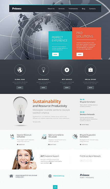 Outsourcing Company WordPress Theme