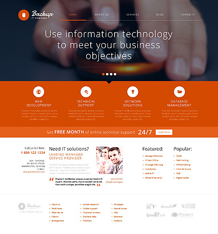 IT Responsive WordPress Theme: CMS Themes
