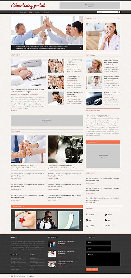 Advertising Agency Responsive WordPress Theme