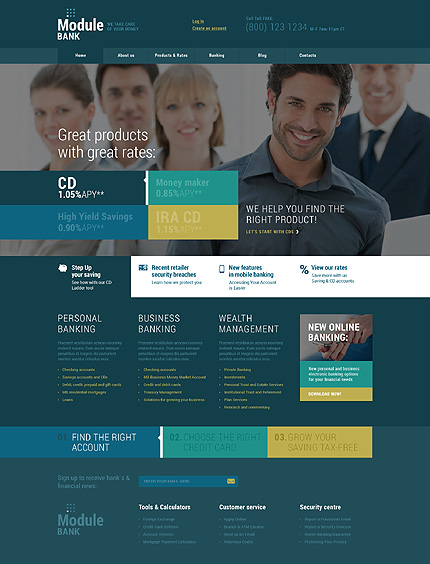 Bank Responsive WordPress Theme