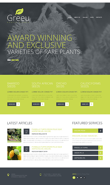 Garden Design Responsive Joomla Template