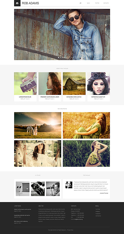 Photo Artist Drupal Template