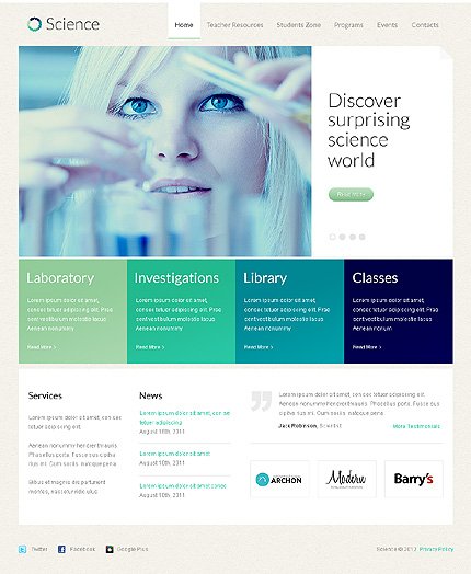 Science WordPress Theme
