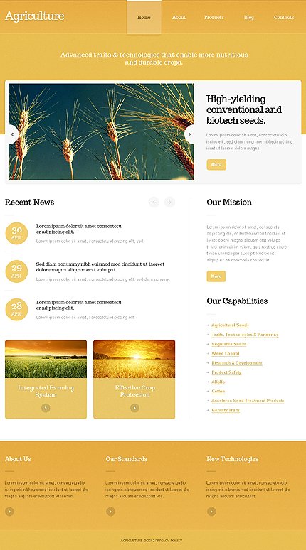 Agriculture WordPress Theme
