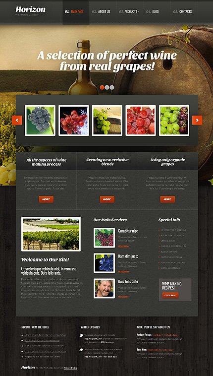 Winery WordPress Theme