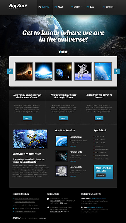 Astronomy WordPress Theme