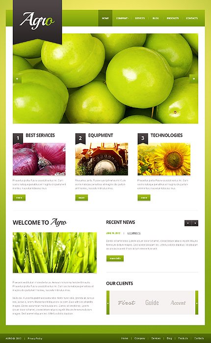 Agriculture Template WordPress Theme