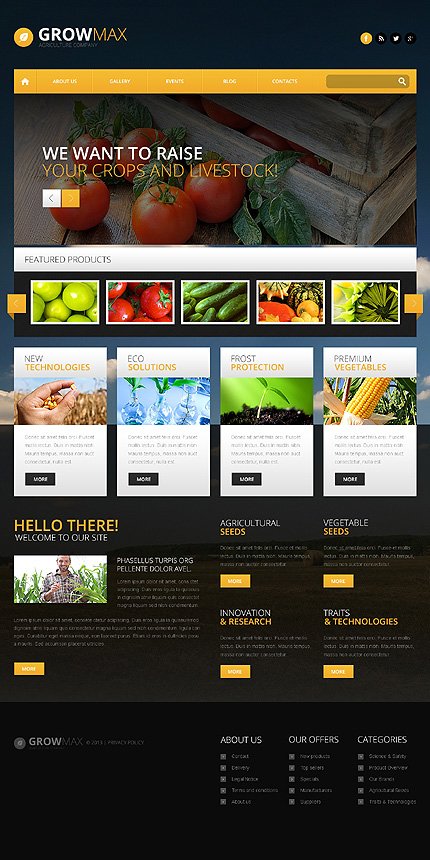 Farm Industry WordPress Theme