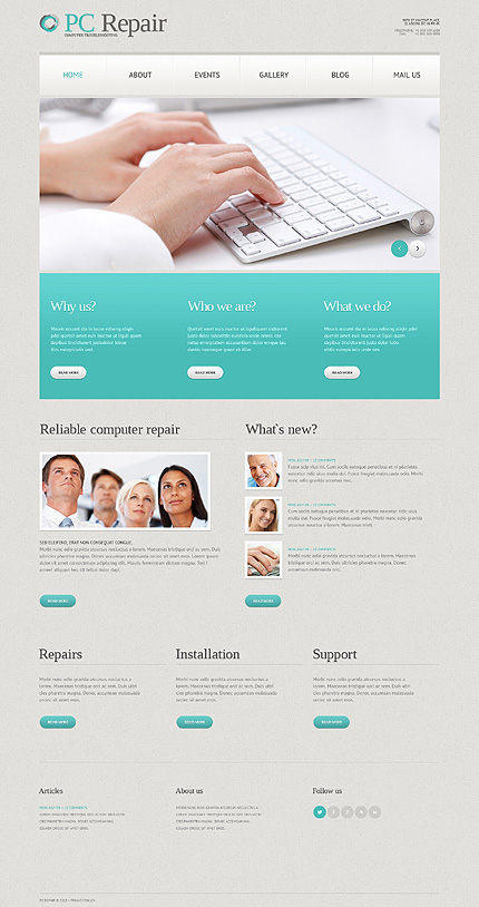 Computer Repair Responsive WordPress Theme