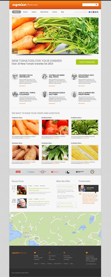 Planting Harvesting Board WordPress Theme