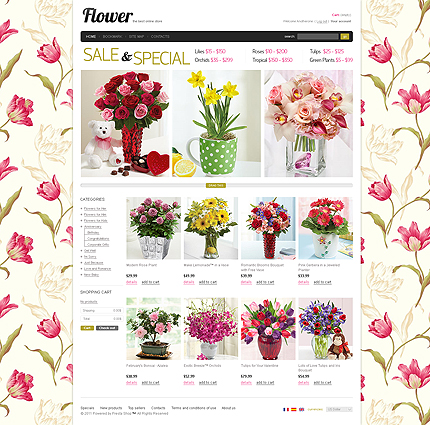 Flower Store PrestaShop Theme