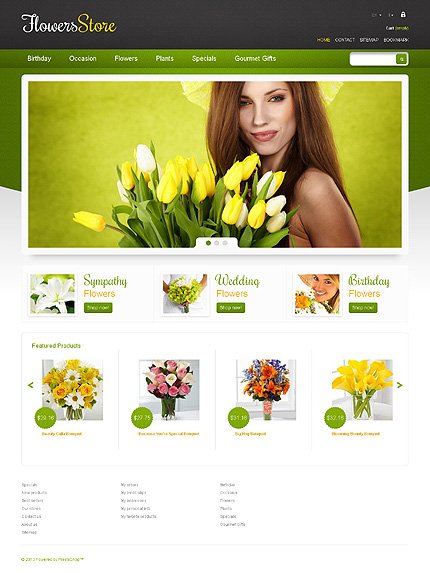 Responsive Flowers Store PrestaShop Theme