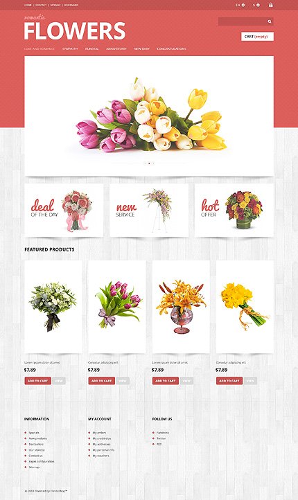 Flowers Shop PrestaShop Theme