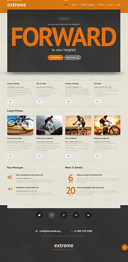 Extreme Sports Responsive WordPress Theme