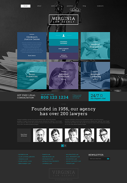 Law Firm Responsive WordPress Theme