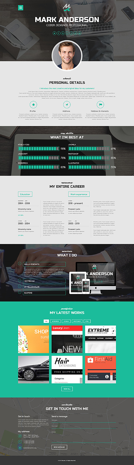 HighClass Portfolio WordPress Theme