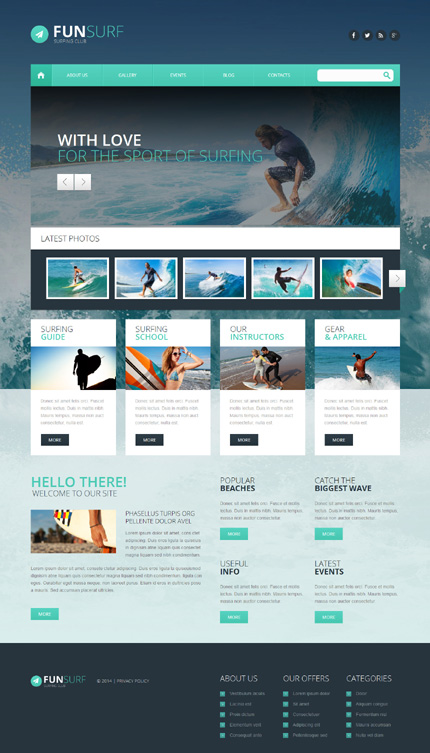 Surfing WordPress Theme