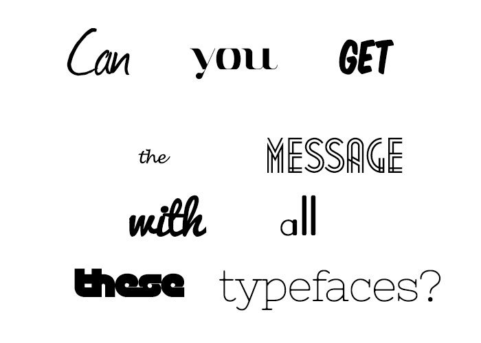 Common Typography Mistakes - typefaces-too-many