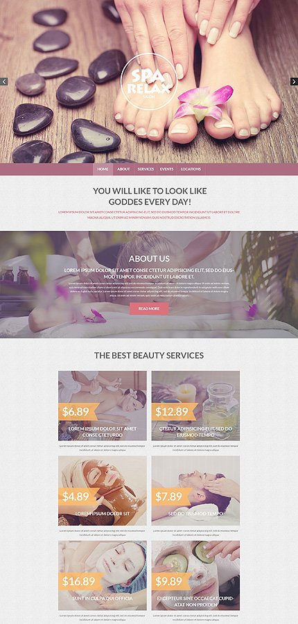 Spa Accessories Responsive Drupal Template