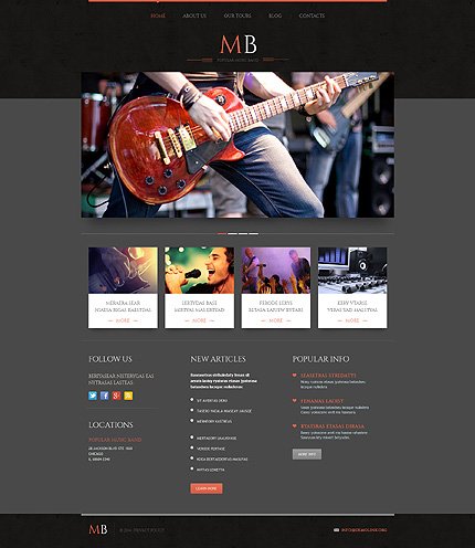 Music Band WordPress Theme