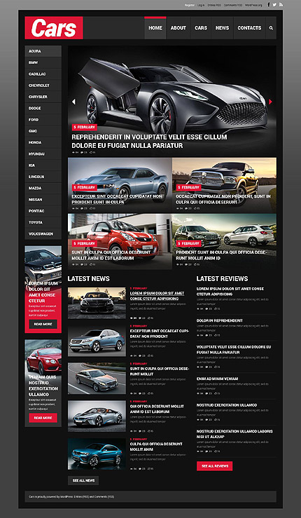 Car Responsive WordPress Theme