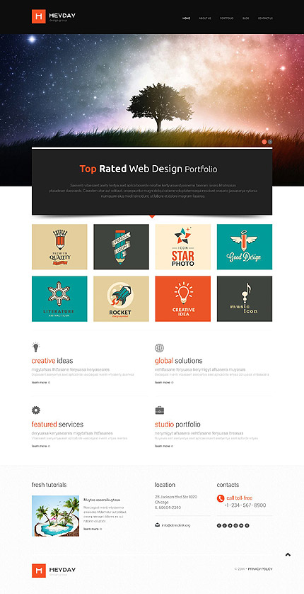 Designer Portfolio WordPress Theme