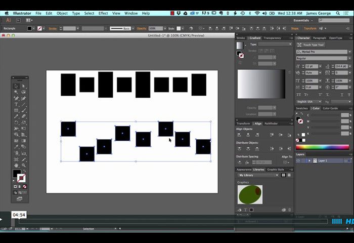 align and distribute adobe dimension where is it?