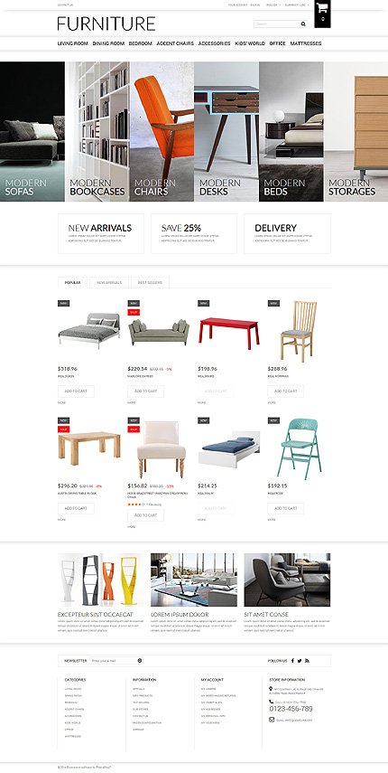 Selling Furniture Online PrestaShop Theme