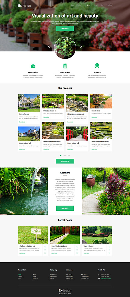  Garden Design Responsive Joomla Template