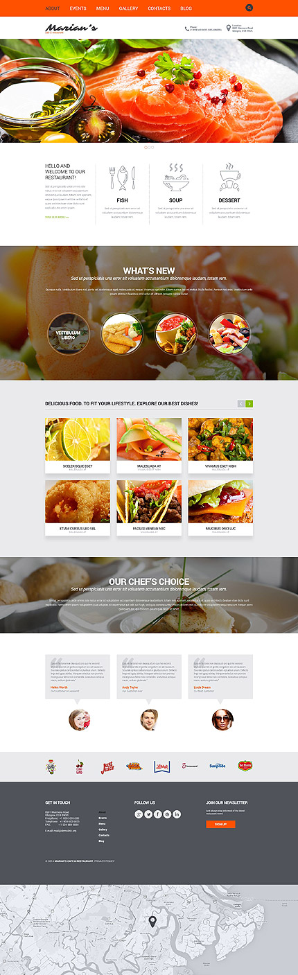  Cozy Restaurant Joomla Template