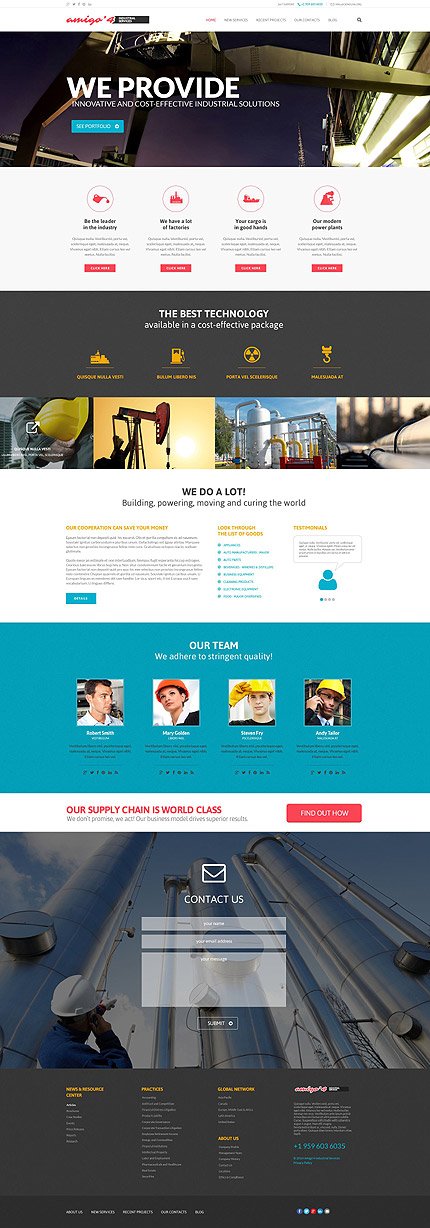 Industrial Agency WordPress Theme