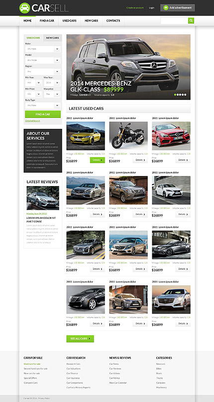 Car Dealer Responsive Website Template