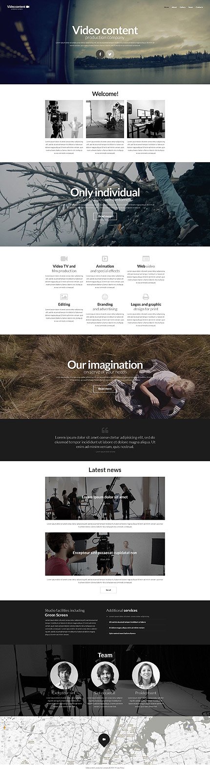 Video Production Website Template