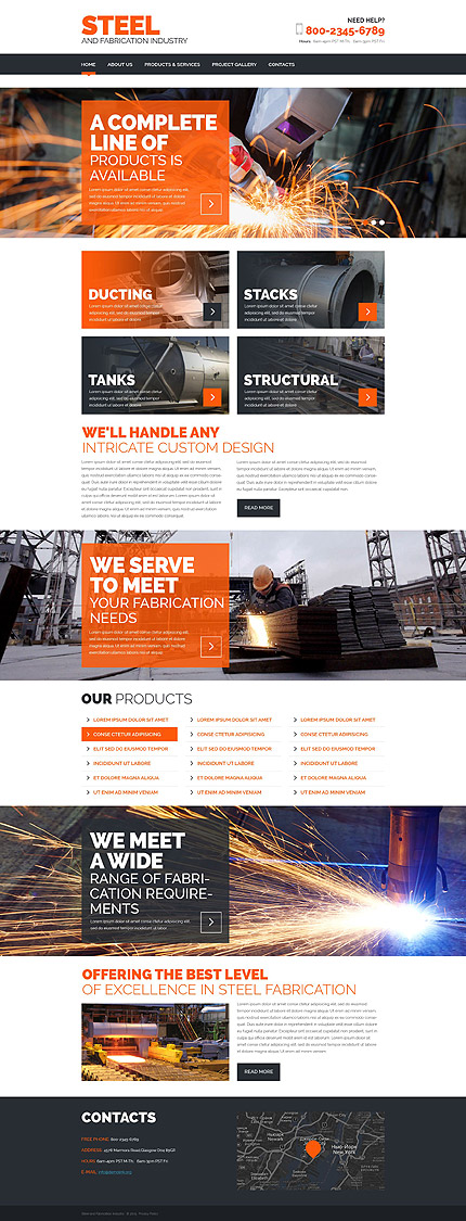 Steelworks Responsive Website Template