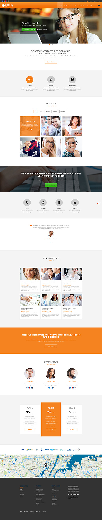 Business Responsive Website Template