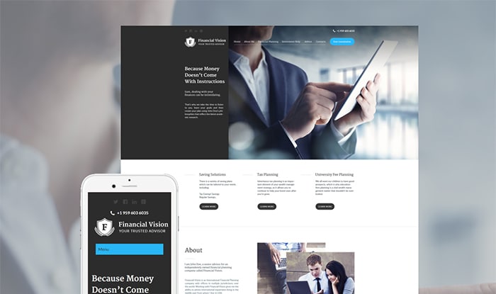 Financial Consultant WordPress Theme