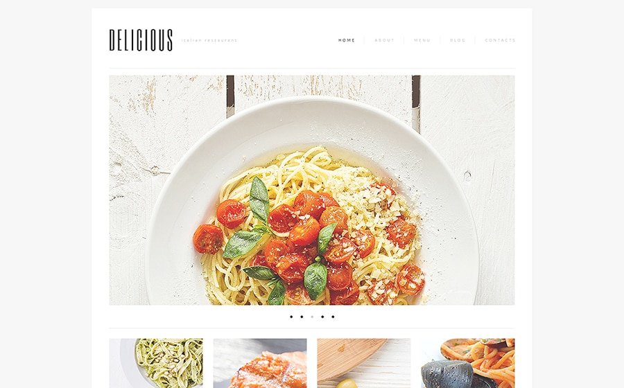 Italian Cuisine Restaurant & Delivery WordPress Template