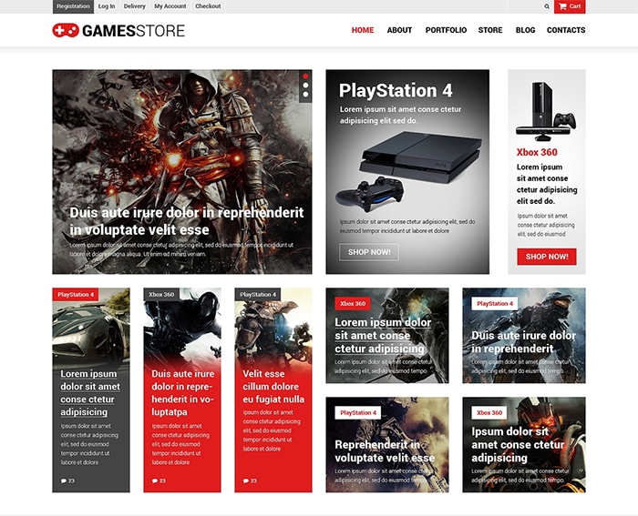 Gaming Store Website Template