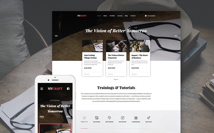 Crafts Responsive WordPress Theme