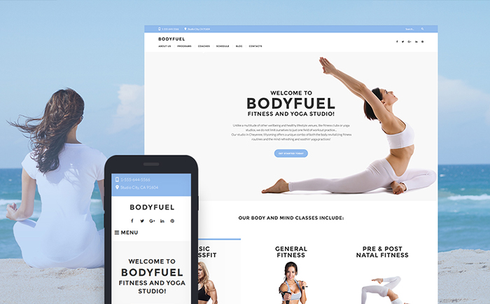 fitness WordPress theme 