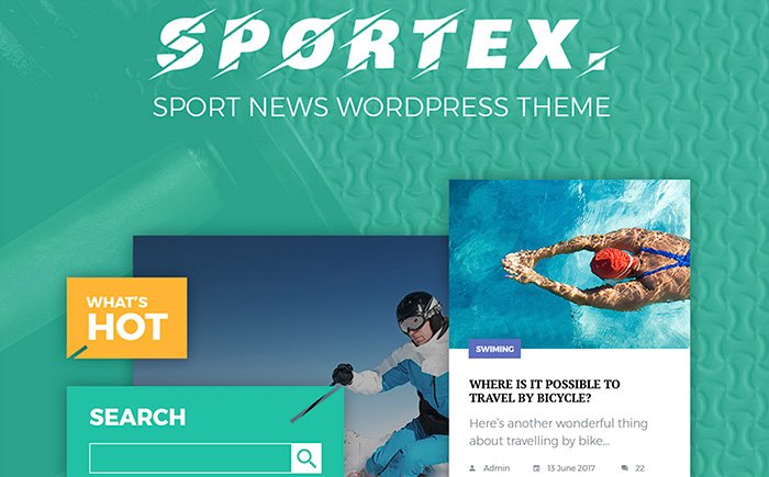 Sport Page WordPress Theme 
