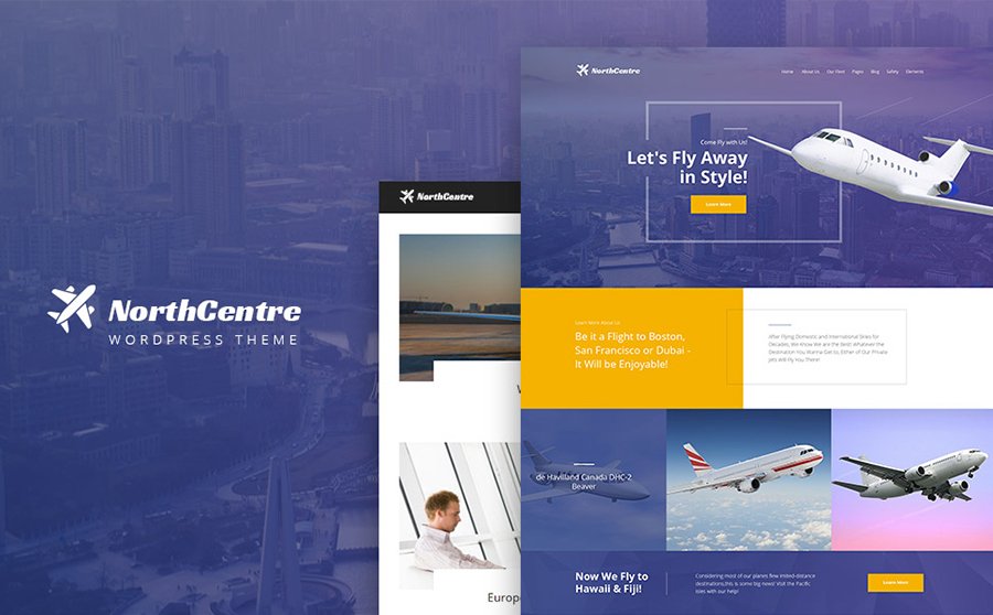 Private Airline WordPress Theme 