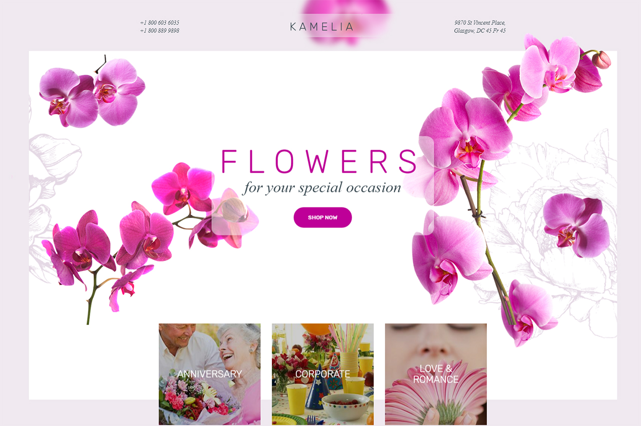 Flower Shop Responsive Shopify Theme 