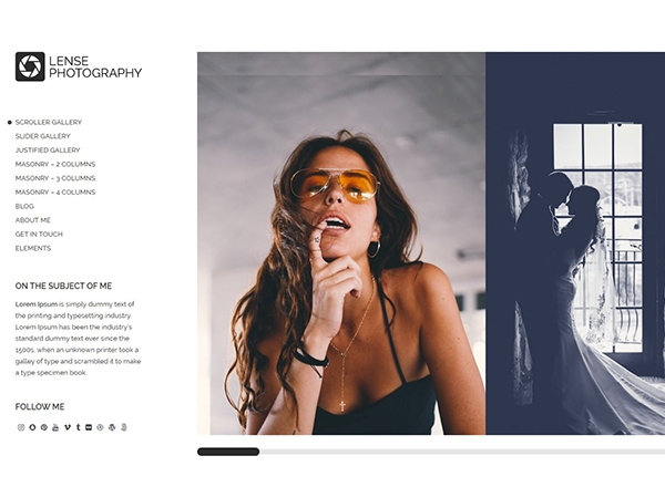 Lense - a great fashion WordPress theme