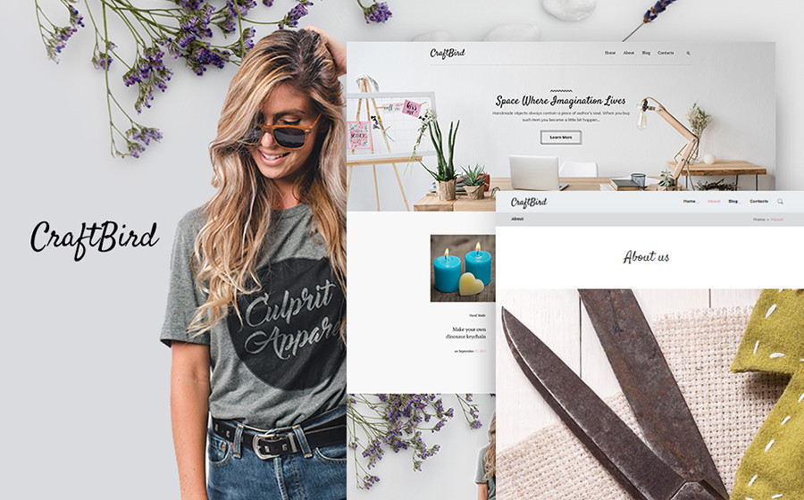 Handmade Artist Personal Blog WordPress Theme