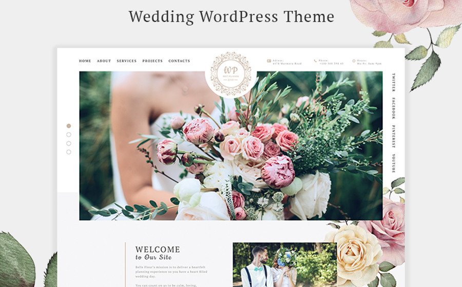 Belle Fleur - Wedding Landing Elementor WordPress Theme