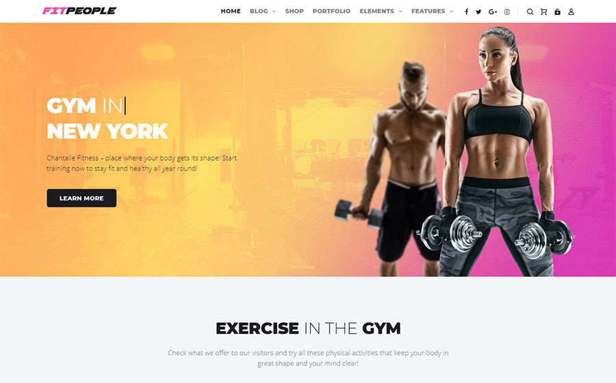 FitPeople - Fitness Elementor WordPress Theme