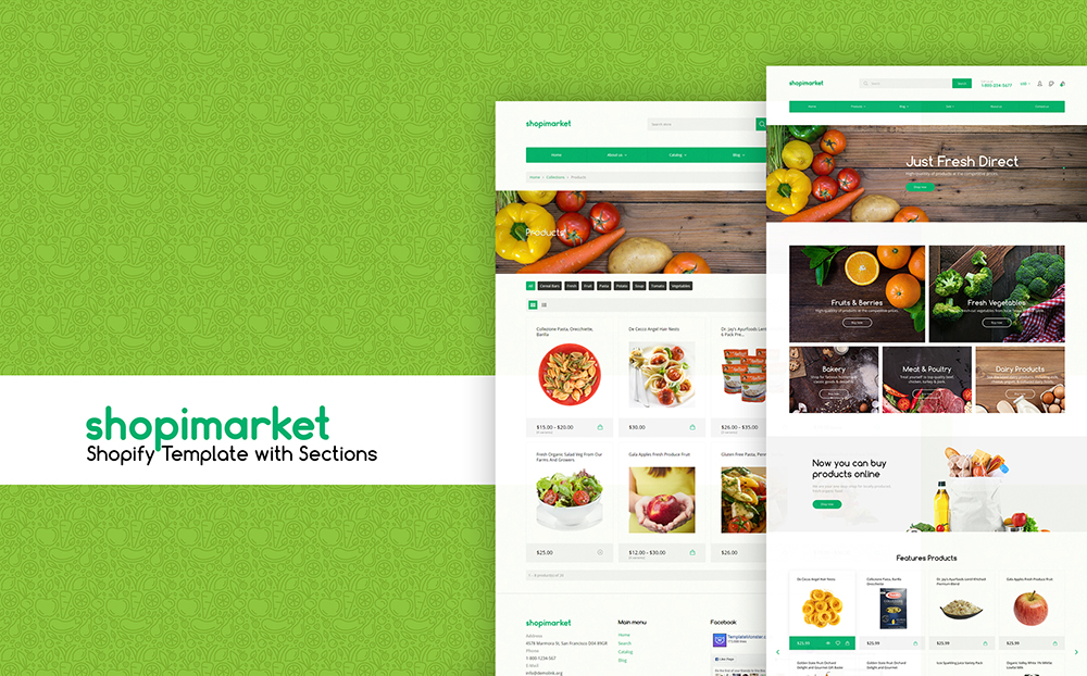 Food Store Responsive Shopify Theme